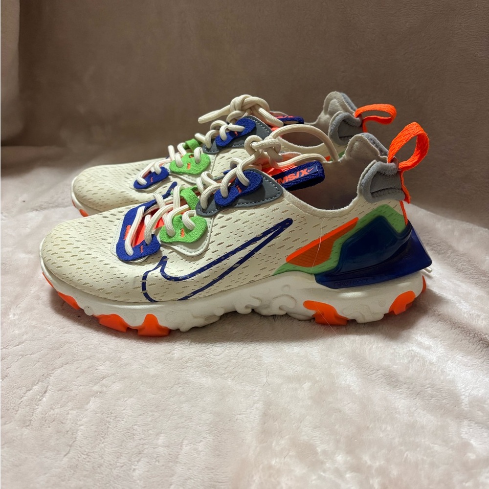 Nike Cream and Orange Sneakers